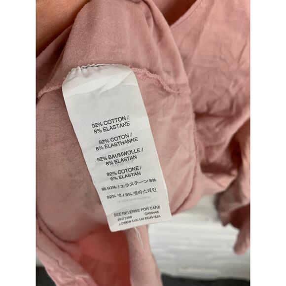 J. Crew Women's Scoop-Neck Pullover Tunic T-Shirt Long Sleeve Pink Size M - Picture 3 of 5